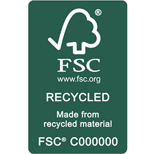 FSC Forest Steward Council Recycled