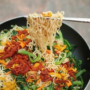 Snabbnudlar Grönsaker