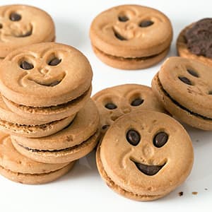 Kex med Nougatfyllning