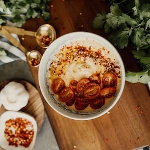 Hummus med Soltorkade Tomater