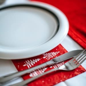 Servett Julmönstrad 33 cm