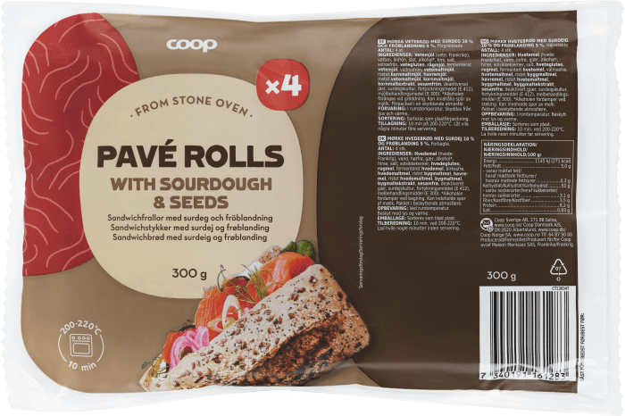 Pavé rolls Surdeg & fröblandning