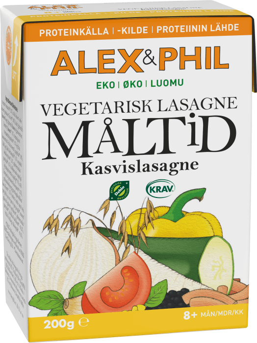 Lasagne Vegetarisk 8 mån Eko KRAV