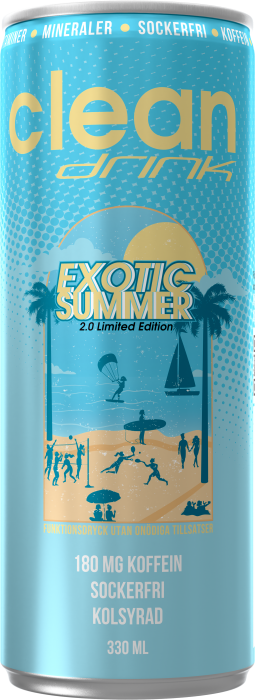 Energidryck Clean Exotic summer