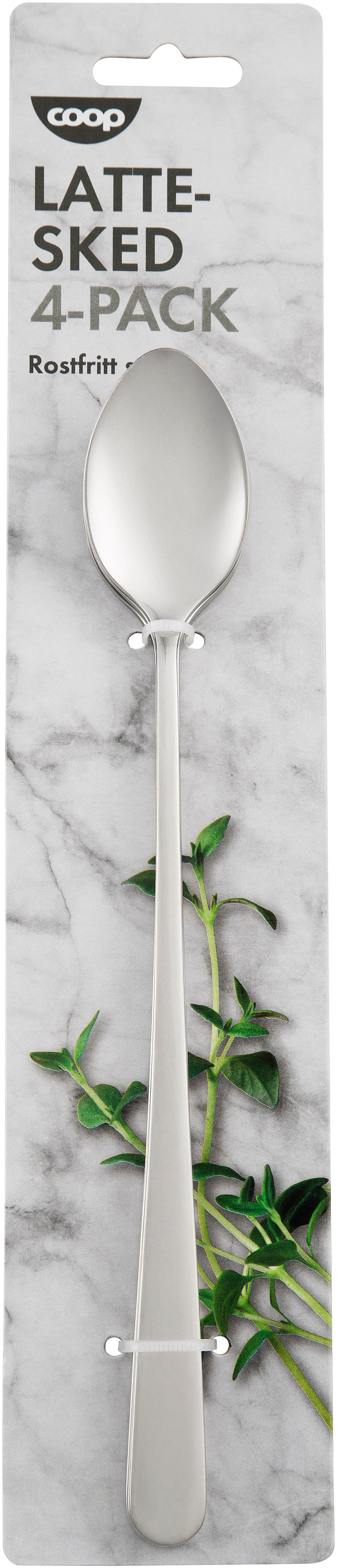 Lattesked Rostfri 4-pack