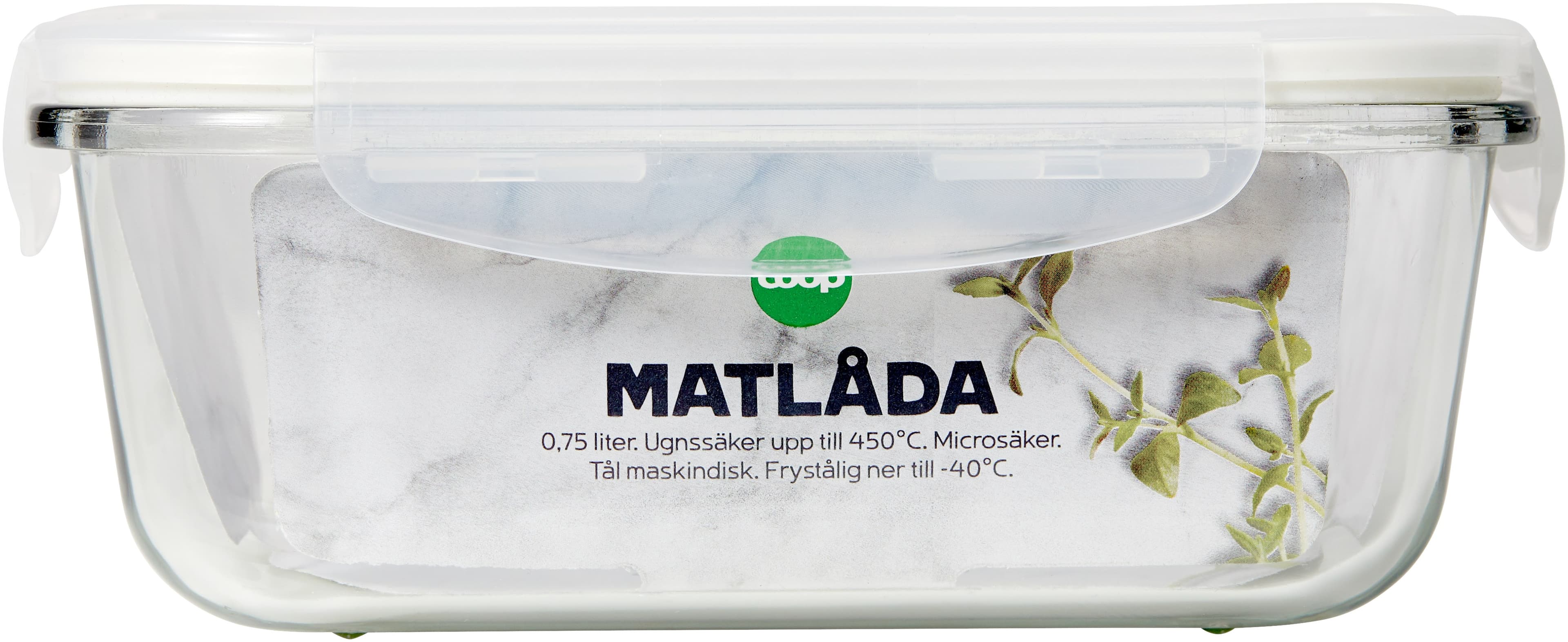 Matlåda glas 0,25 l