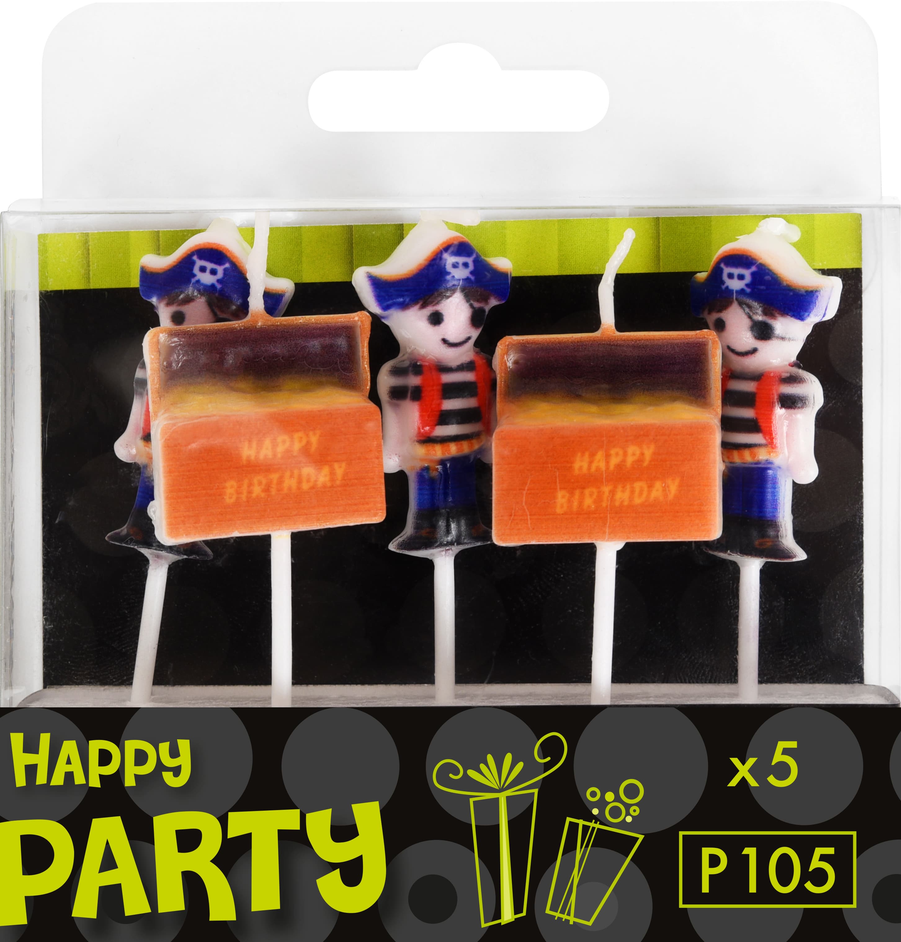 Tandpetarljus Pirat/Kista