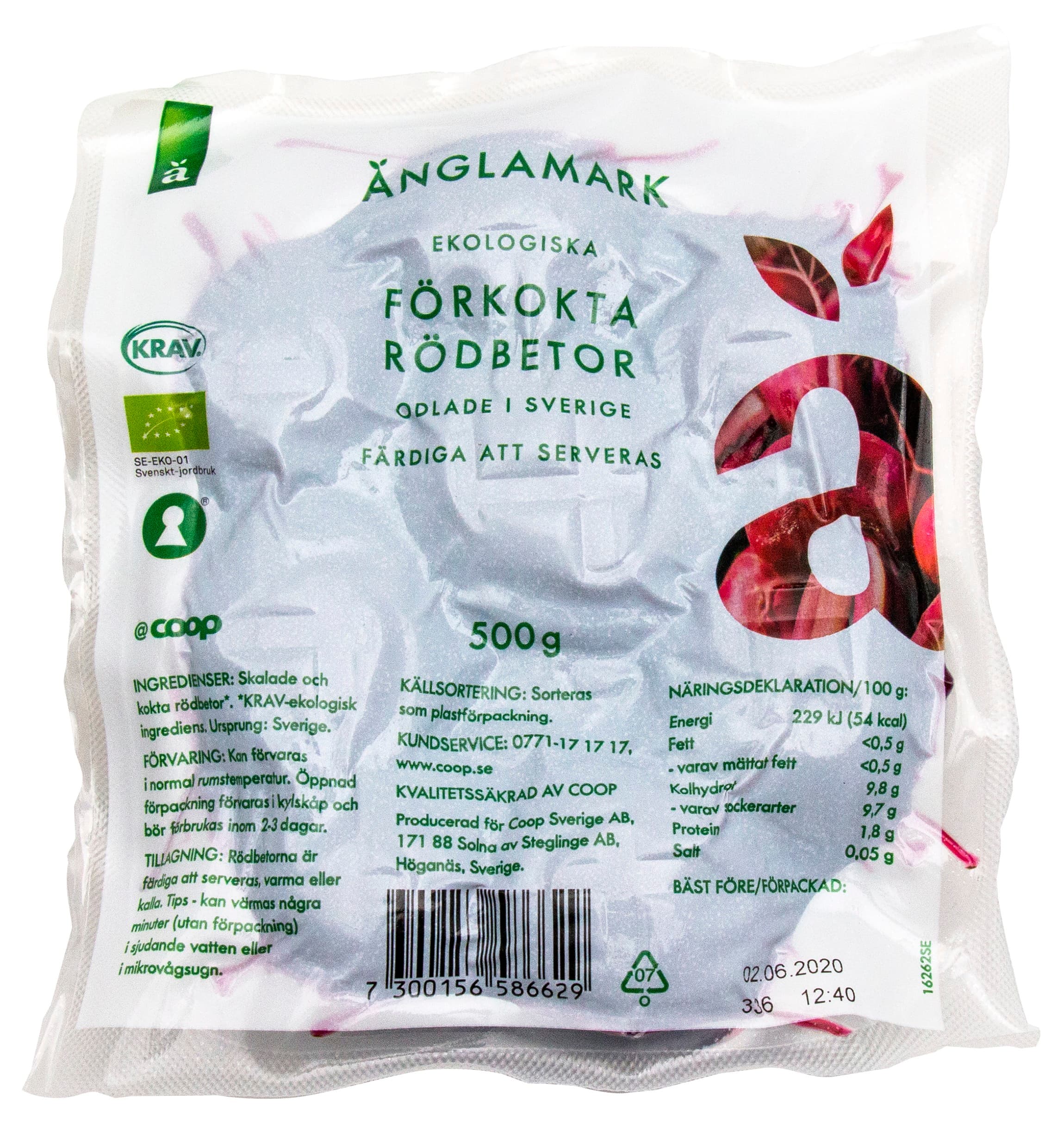 Rödbeta Förkokt Eko