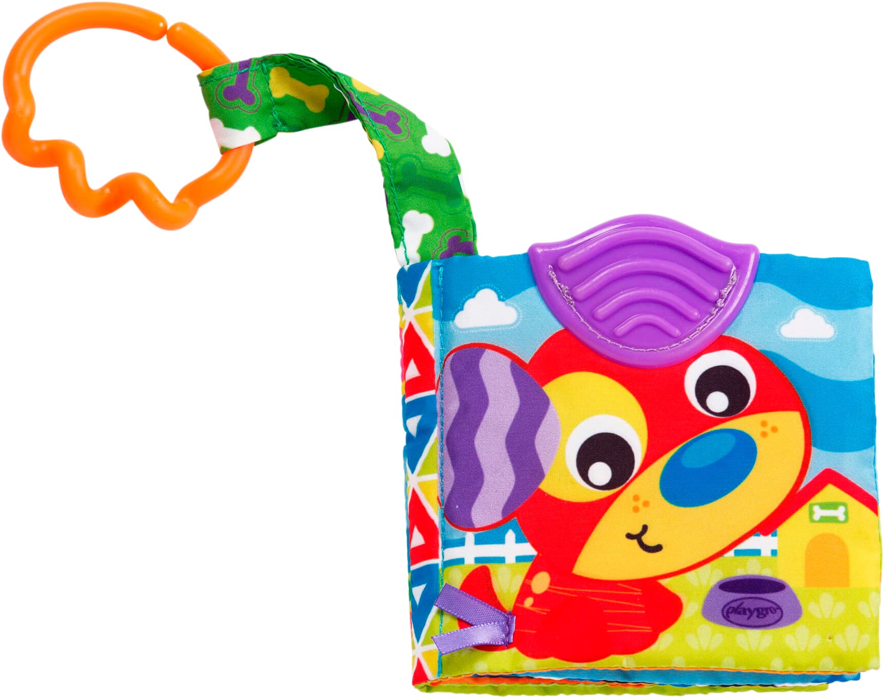 Färgglad textilbok m fina bilder