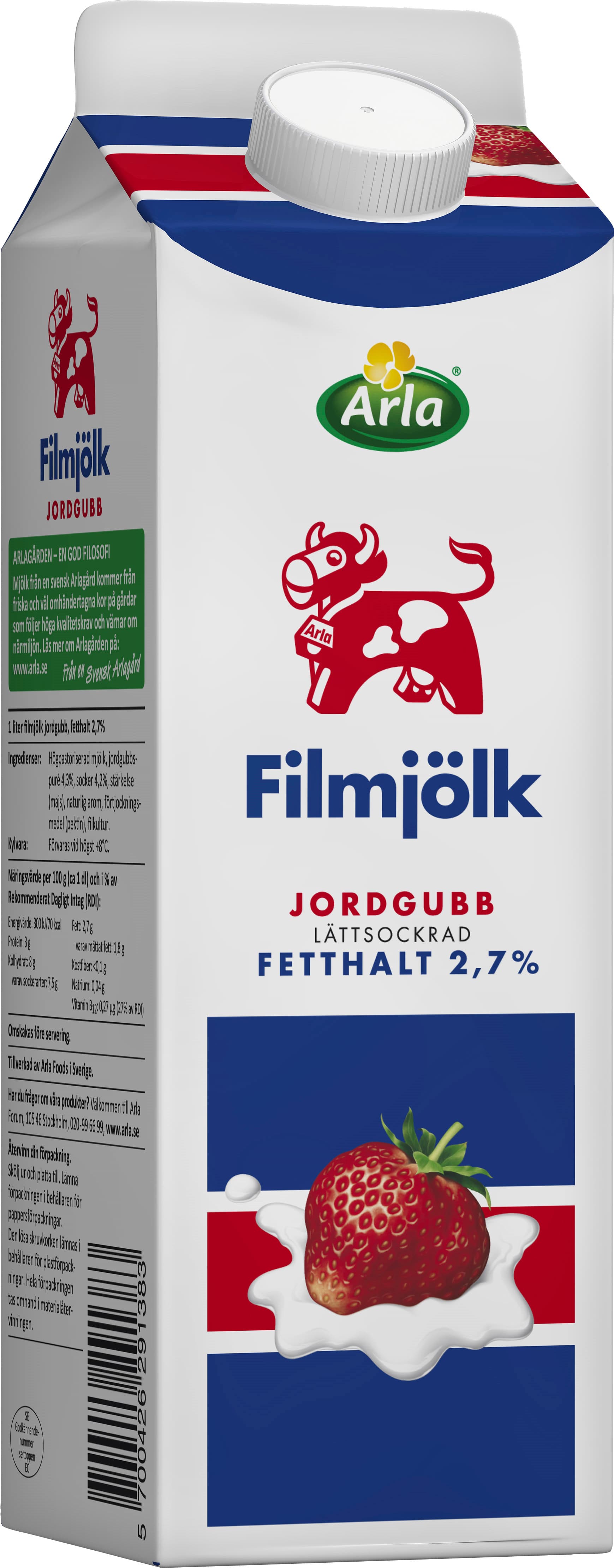 Filmjölk Jordgubb 2,7%
