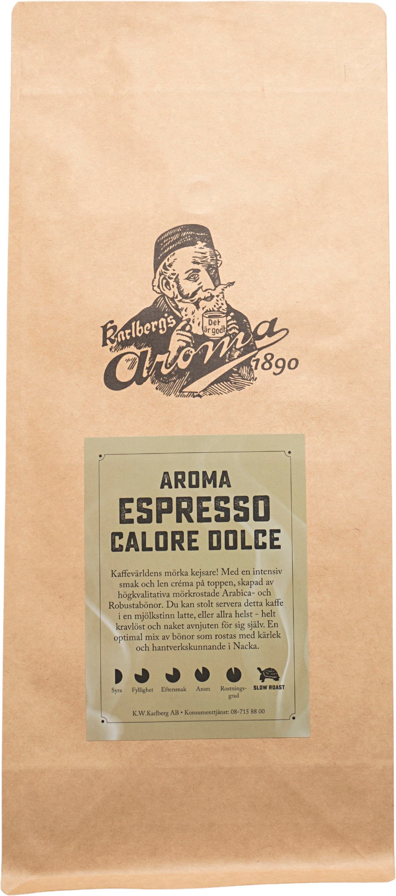 Espresso Calore Dolce Mörkrost