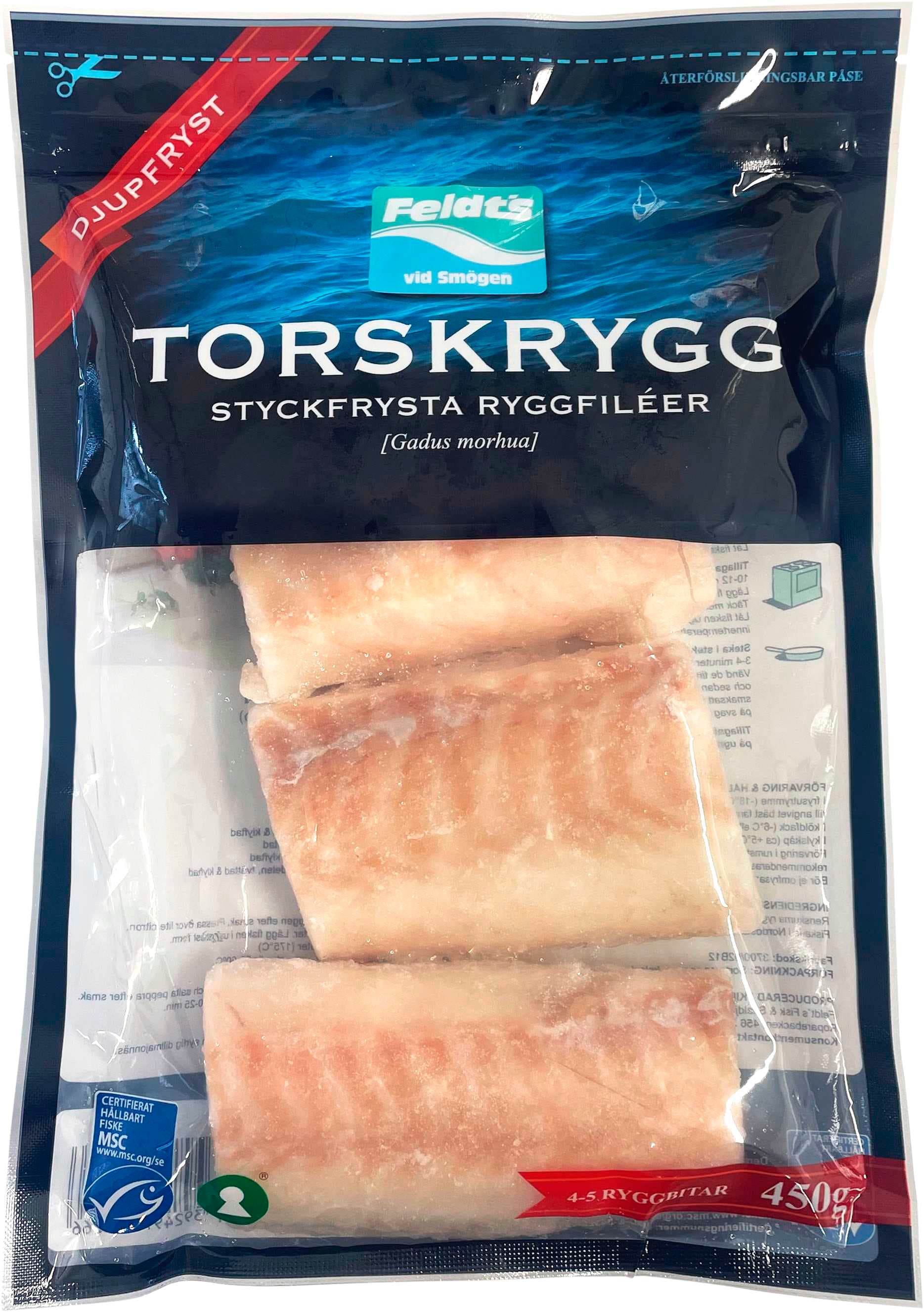Torskrygg Fryst