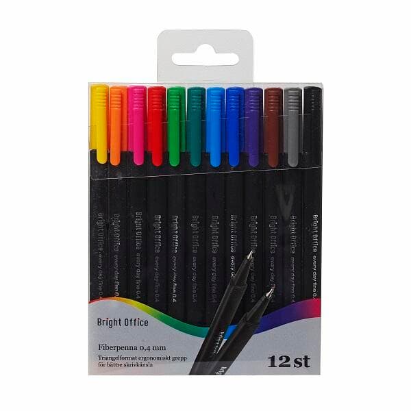 Fiberpenna 12-Pack