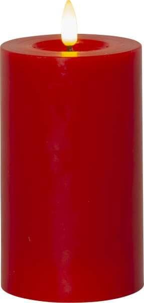 Blockljus LED Flamme Flow Röd 15cm