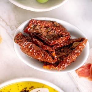 Soltorkade Tomater utan Olja