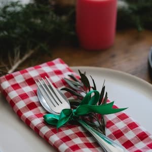 Servett Julmönstrad 40 cm