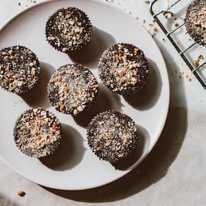 Hasselnötter Hackade