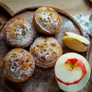 Muffins Äpple