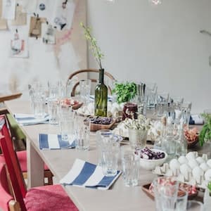 Servett Mönstrad 40 cm