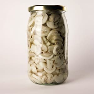 Champinjoner Konserverade Skivade