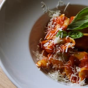 Ravioli i Sås Vegetarisk