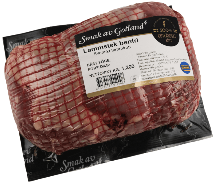 Lammstek benfri nätad