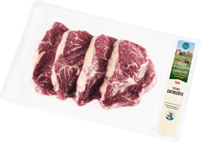 Entrecôte skivad