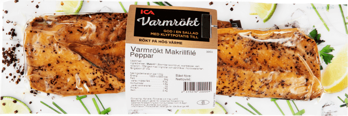 Makrillfilé varmrökt peppar
