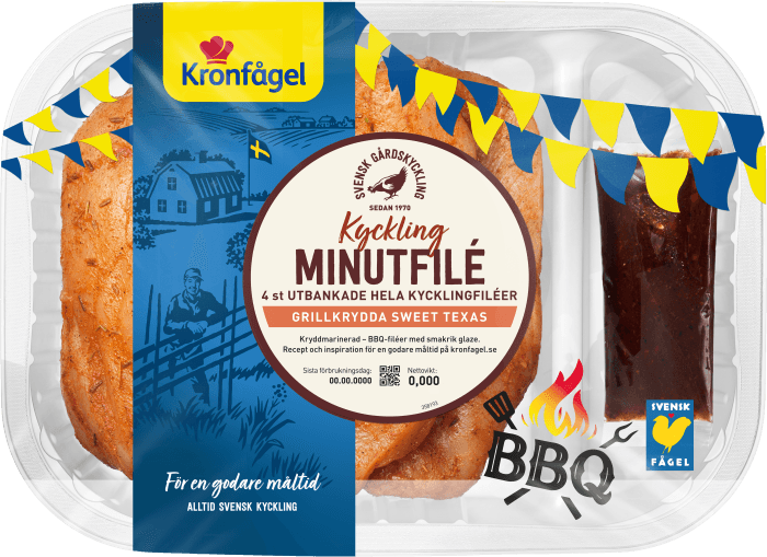 BBQ Kycklingminutfilé Grill med glaze