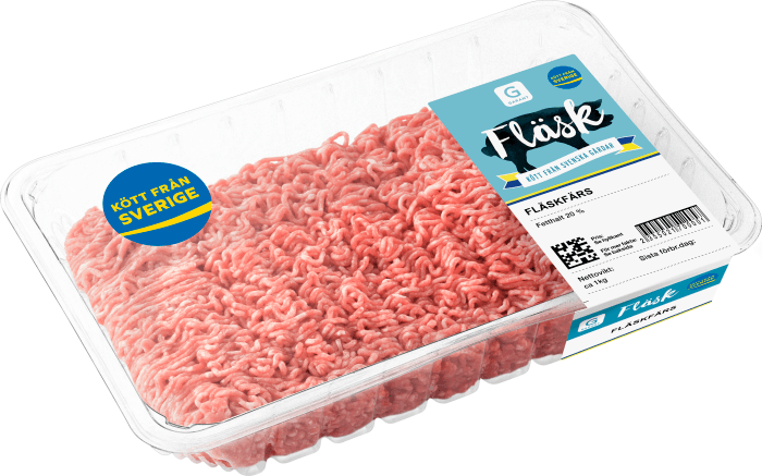 Fläskfärs 20% Sverige