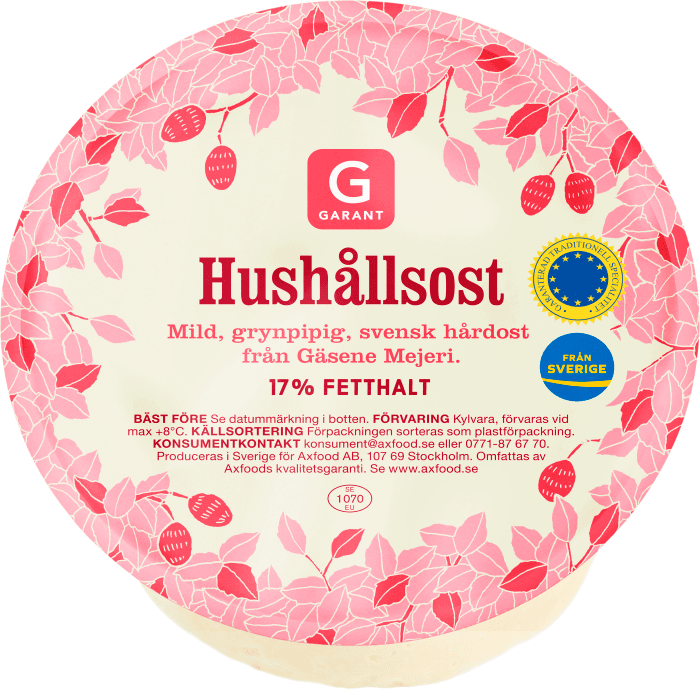 Hushållsost 17%