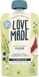 Purée Quinoa, Ärtor & Äpple 6 mån Eko