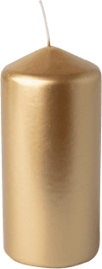 Blockljus Metallic Guld