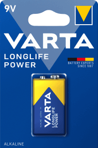 Alkaliskt Batteri 9V Longlife Power
