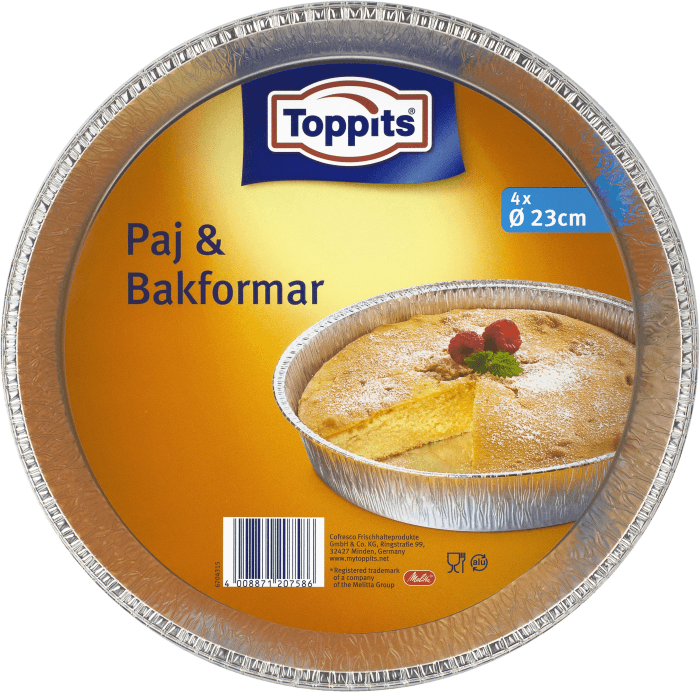 Paj & bakformar Runda 4-p