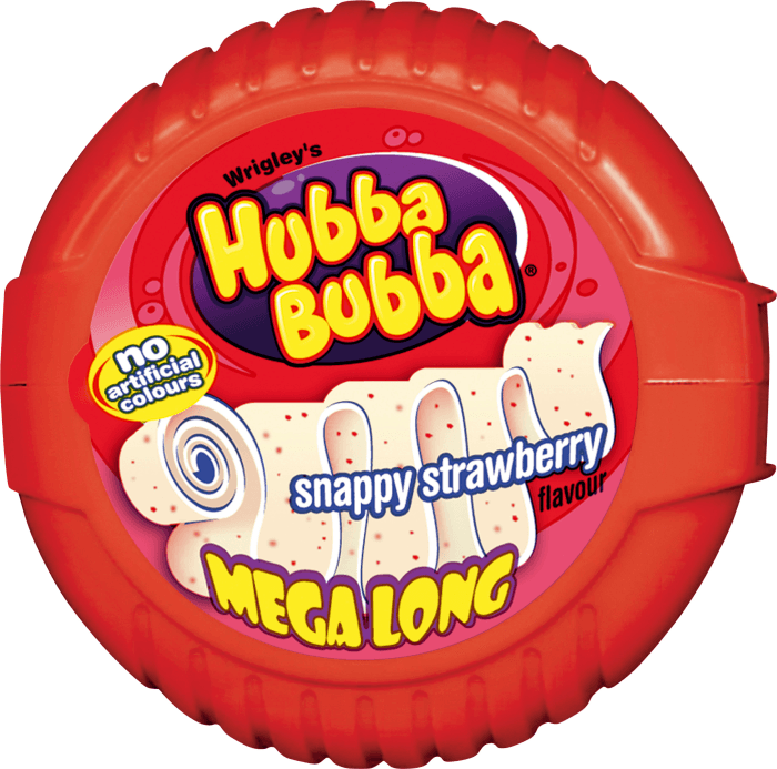 Tuggummi Snappy Strawberry Mega long