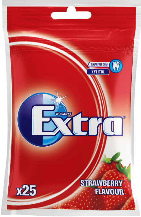 Strawberry Sockerfri 25-p Wrigley's