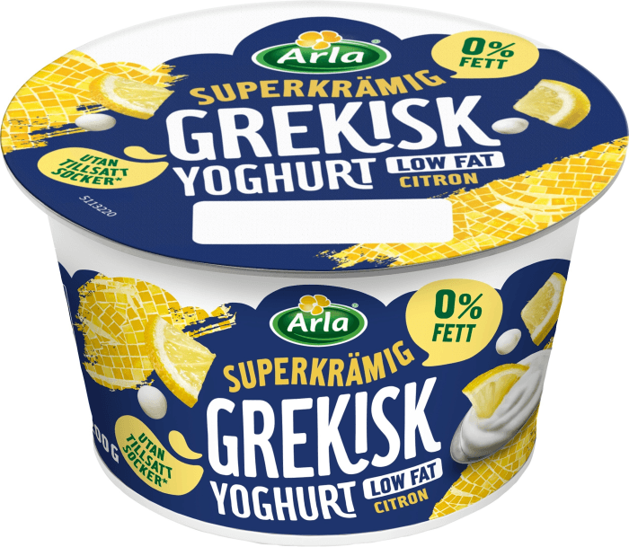 Grekisk Yoghurt Citron 0,2%