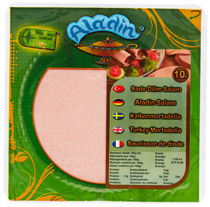 Sade Dilim Kalkon Mortadella Skivad