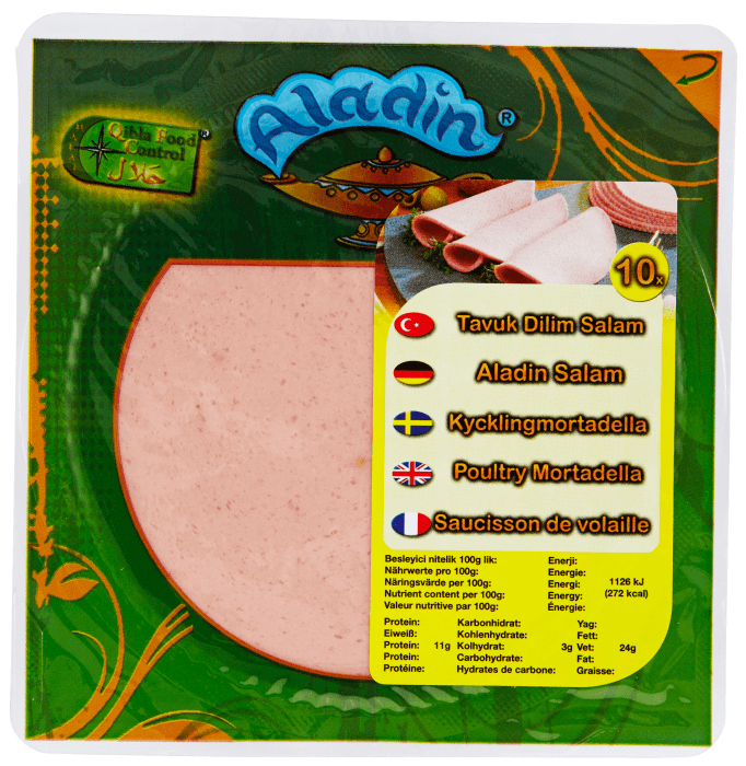 Tavuk Dilim Kyckling Mortadella Skivad