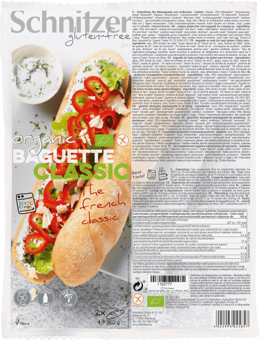 Baguette Glutenfri Eko