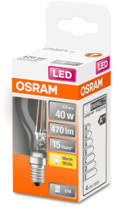 Klotlampa LED 40W E14