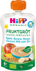Fruktgröt Äpple, Banan & Mango 6M EKO