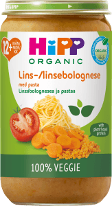 Linsbolognese med Pasta 12M