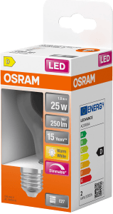 LED Klot E27 250lm (25W) Klar Dimbar