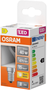 Led Klotlampa 470lm E14 40w Warm White