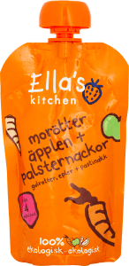 Klämmis Morötter, Äpplen & Palsternackor 4 mån EKO