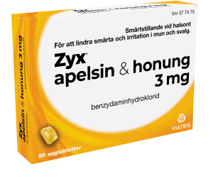Halstablett Apelsin & Honung 3mg