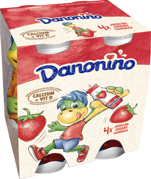 Drickyoghurt Jordgubb 1,6% 4x100g