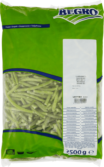 Gröna Bönor Hela Frysta